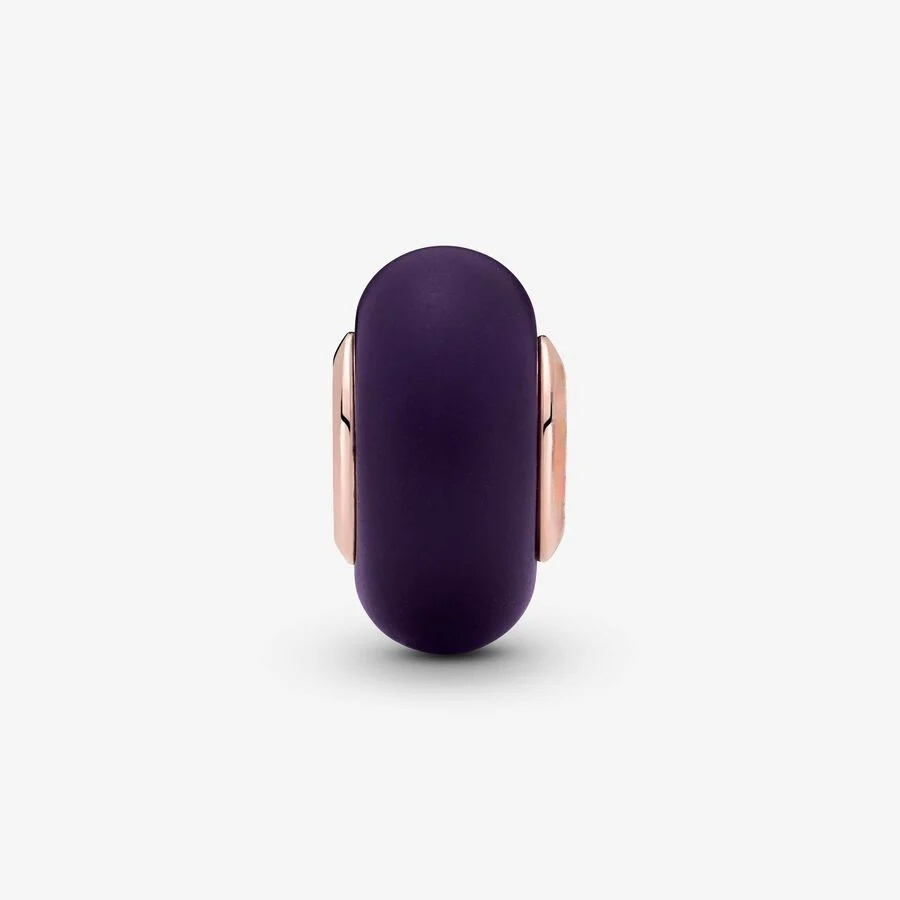 MATTE PURPLE MURANO CHARM
