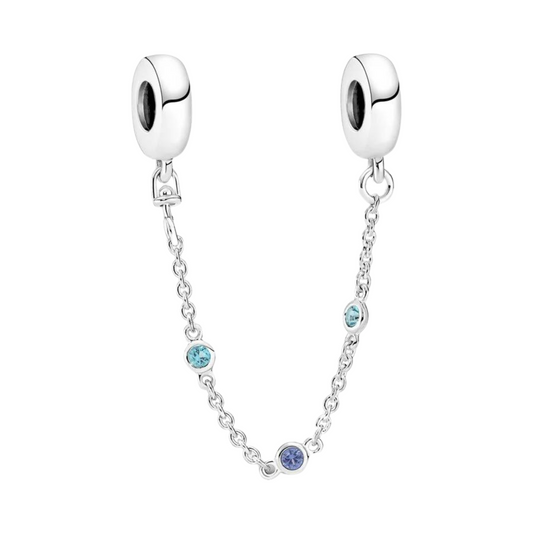 BLUE STONE CHAIN CHARM