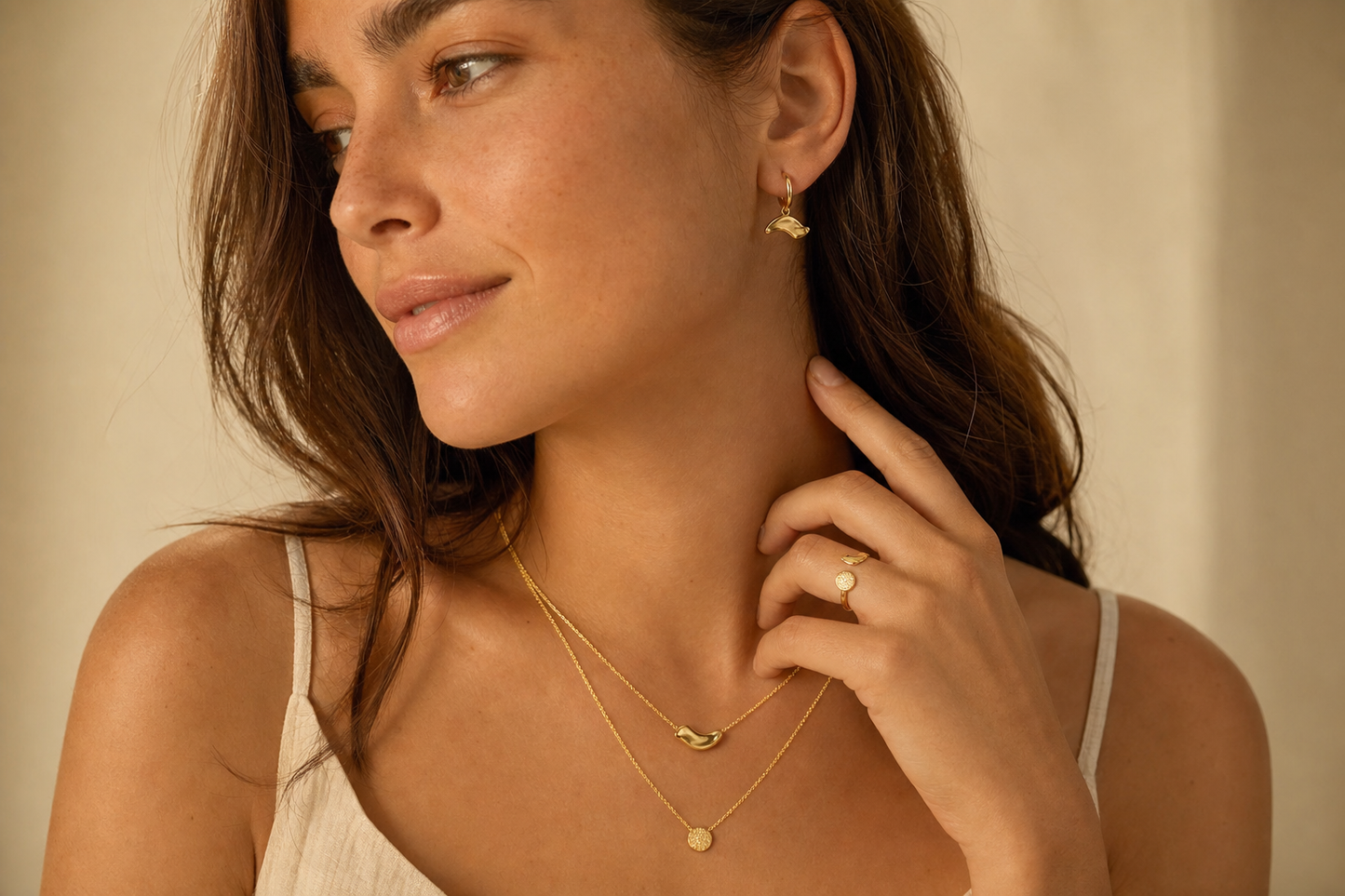 PACK 3 - THE FULL SET — 3-Piece Monthly Jewelry Subscription · Premium – Waterproof 18K Gold Set by Atella