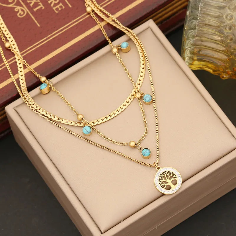 Tree Necklace – Waterproof 18K Gold Necklace by Atella