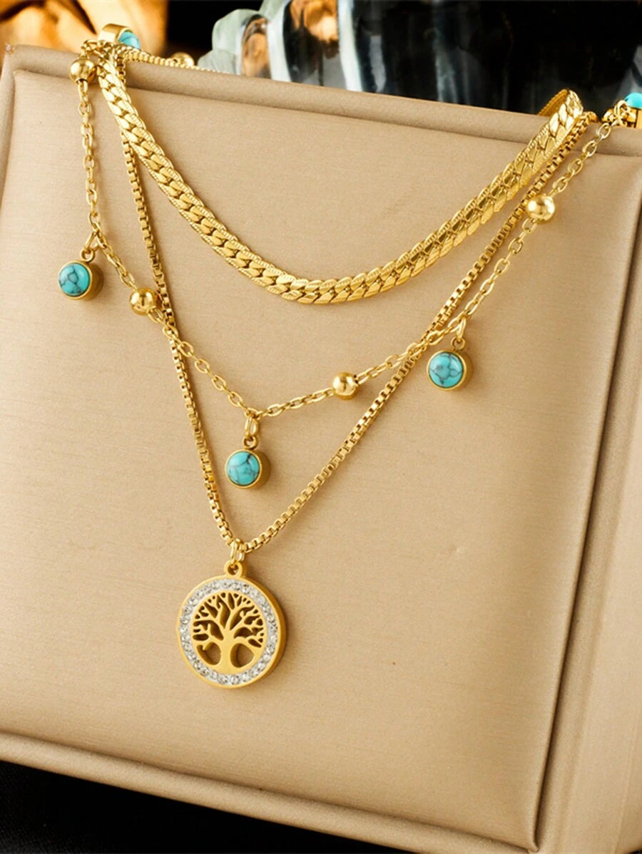 Tree Necklace – Waterproof 18K Gold Necklace by Atella