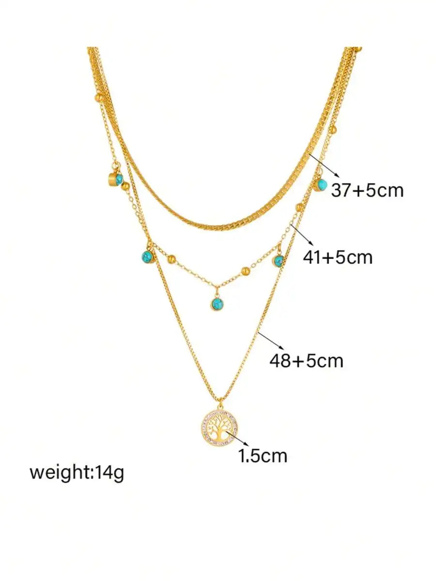 Tree Necklace – Waterproof 18K Gold Necklace by Atella