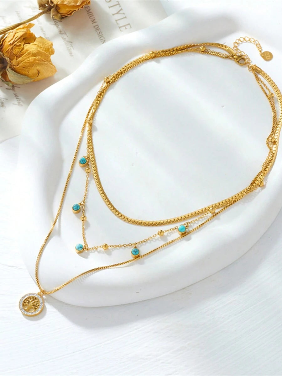 Tree Necklace – Waterproof 18K Gold Necklace by Atella